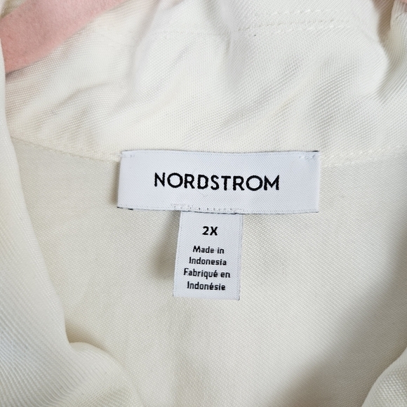 Nordstrom Plus Full Zip dress Size 2X Lagenlook Cream - Picture 4 of 8